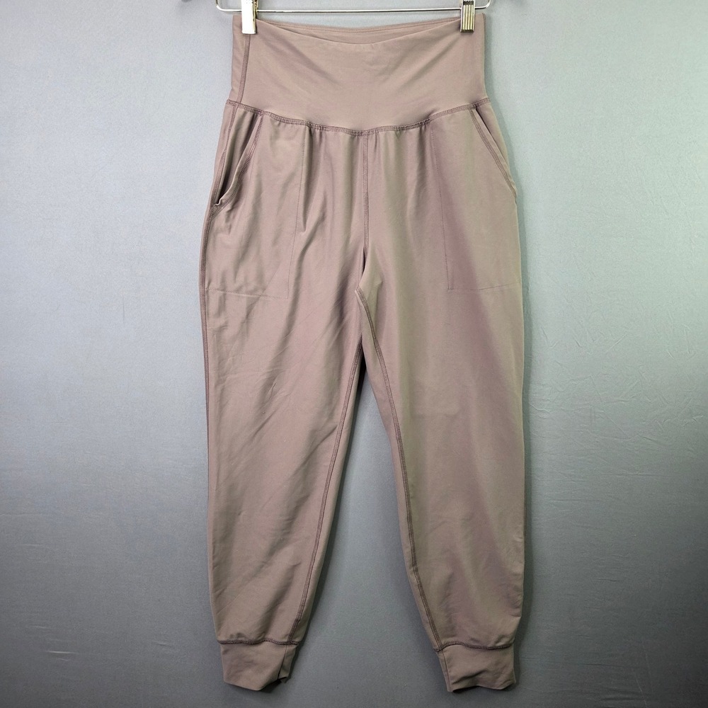 Old Navy Active Jogger Legging Powersoft High Rise M Mauve Go-Dry Pockets Cuffed